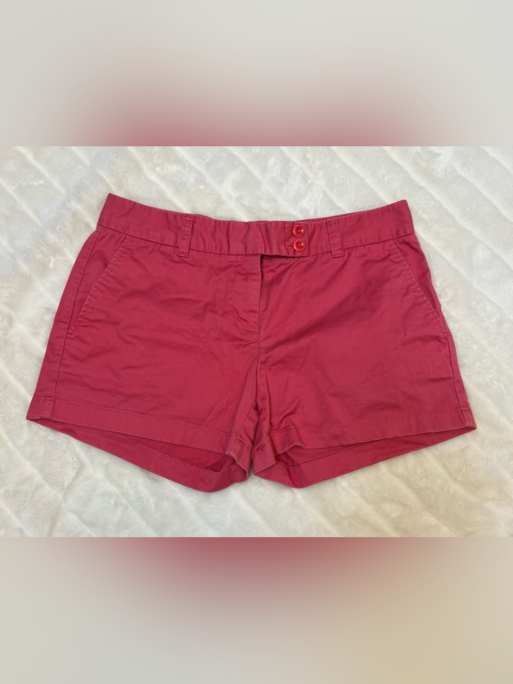 Vineyard Vines Size 8 Pink Low Rise Chino Shorts Summer Coastal Beachy Classic